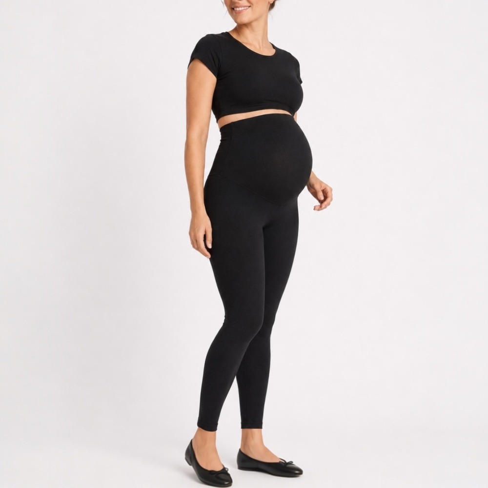 BLANQI Everyday Women's Small Black Maternity Belly Support Leggings